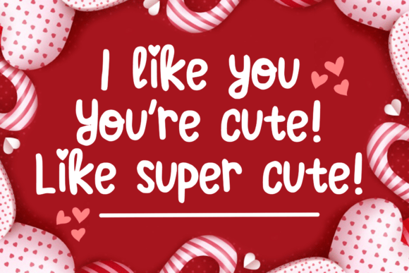 Christmas Valentine Font PNG with transparent background - Preview 2