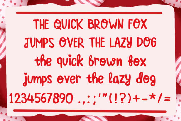 Christmas Valentine Font PNG with transparent background - Preview 3