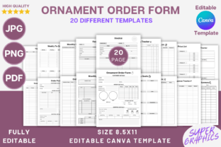 Editable Ornament Order Form Canva Temp Graphic by SUPER GRAPHICS ...