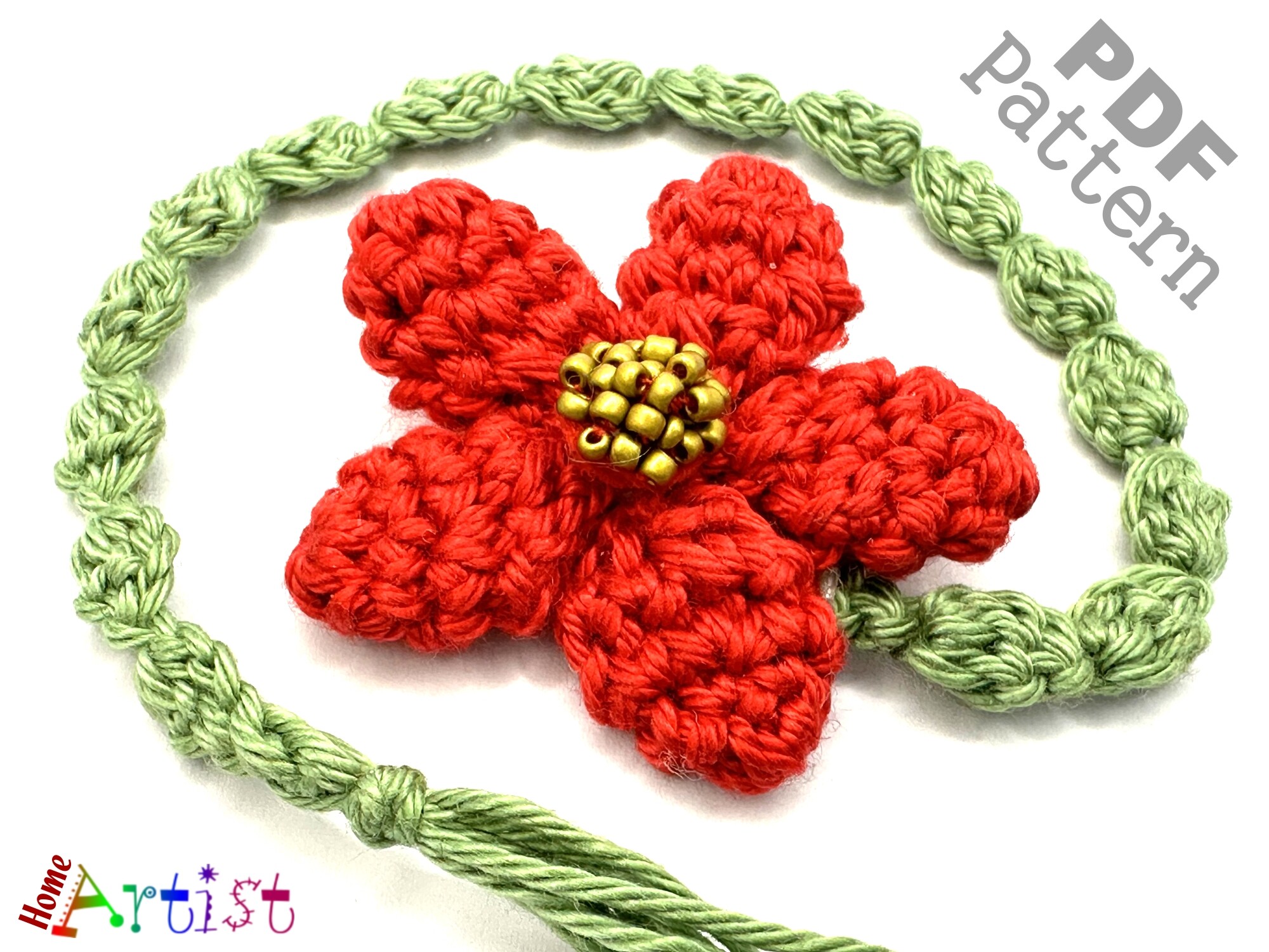 Flower Bookmark Crochet Pattern