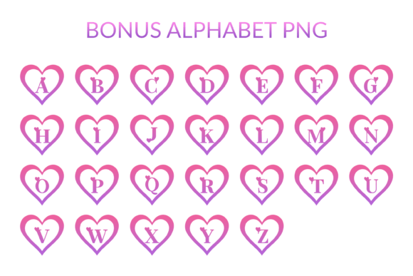 Hearts Font - Preview 1