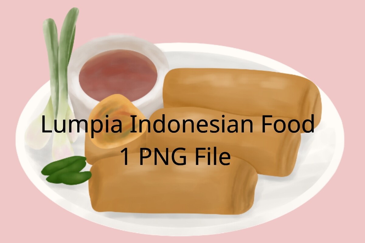 Lumpia Food Illustration