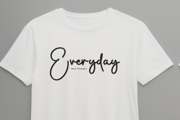 Smooth Signature Font PNG with transparent background - Preview 2