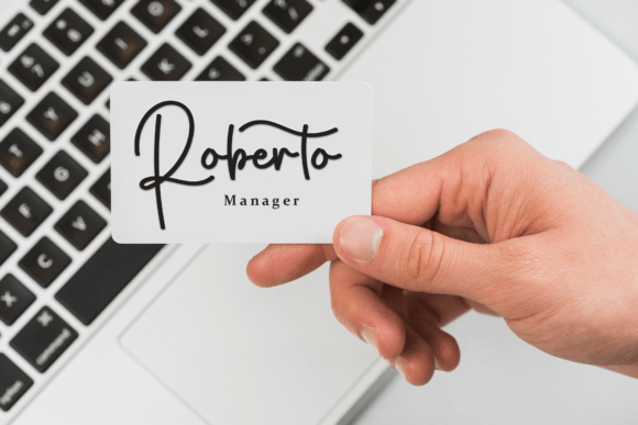Smooth Signature Font PNG with transparent background - Preview 4