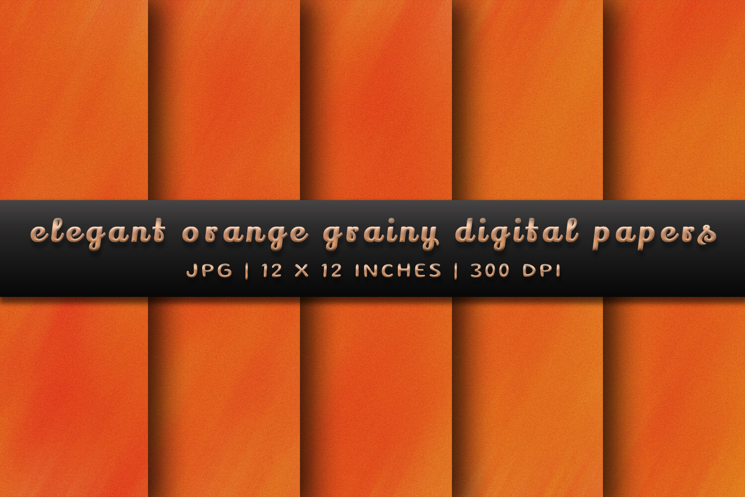 Elegant Orange Grainy Digital Papers Graphic by Pugazh Logan · Creative ...