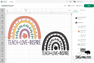 Teacher Boho Rainbow SVG Graphic by Lazy Cat · Creative Fabrica