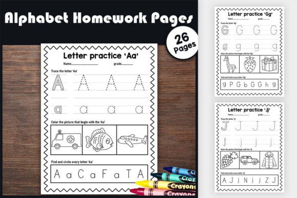 Alphabet Letter Worksheets & Recognition