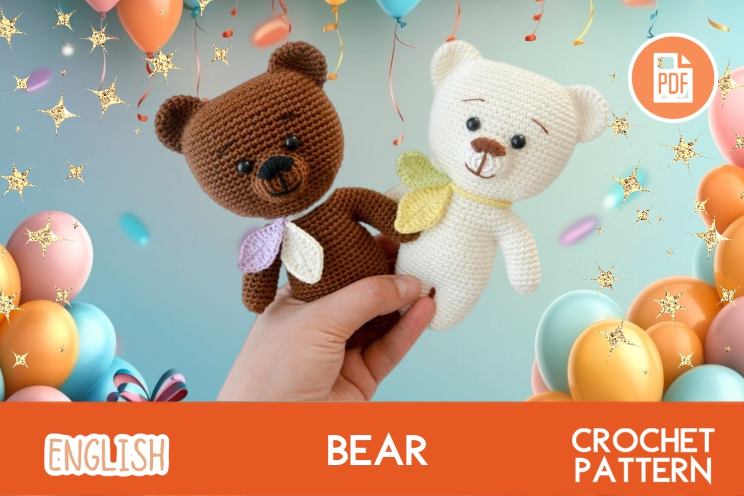 Crochet Bear / Teddy Toy Pattern PDF Ami