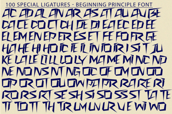 Beginning Principle Font - Preview 6