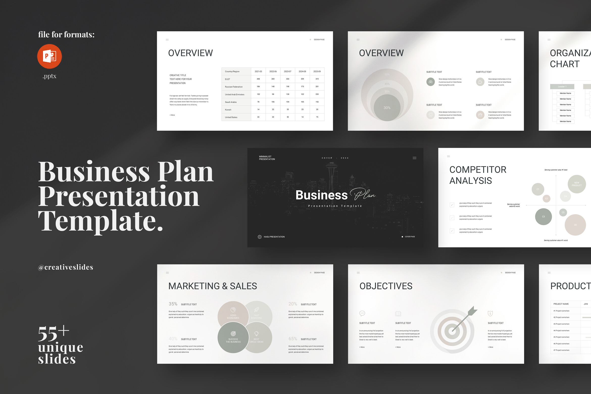 Business Plan PowerPoint Template Graphic by CreativeSlides · Creative ...