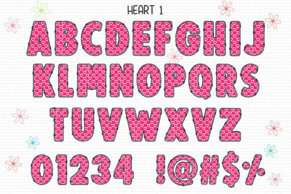 Heart Font - Preview 1