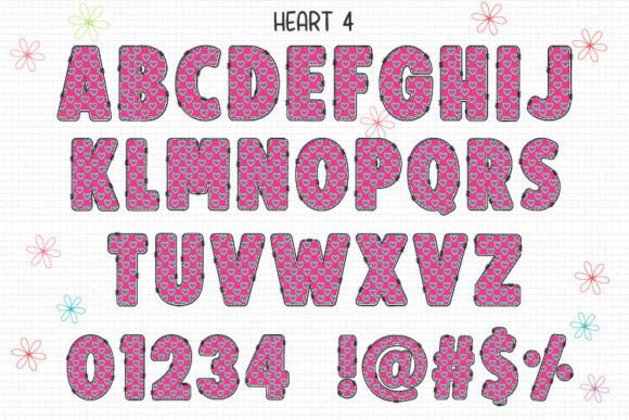 Heart Font - Preview 4