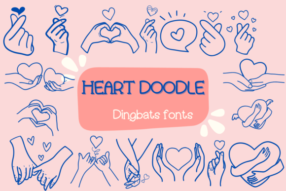Heart Dingbats Font By Nun Sukhwan