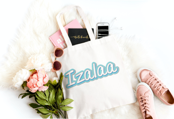 Izalaa Font PNG with transparent background - Preview 2