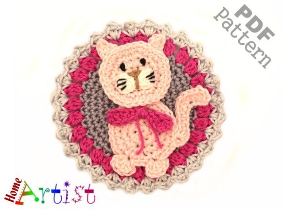 Kitty Crochet Patch