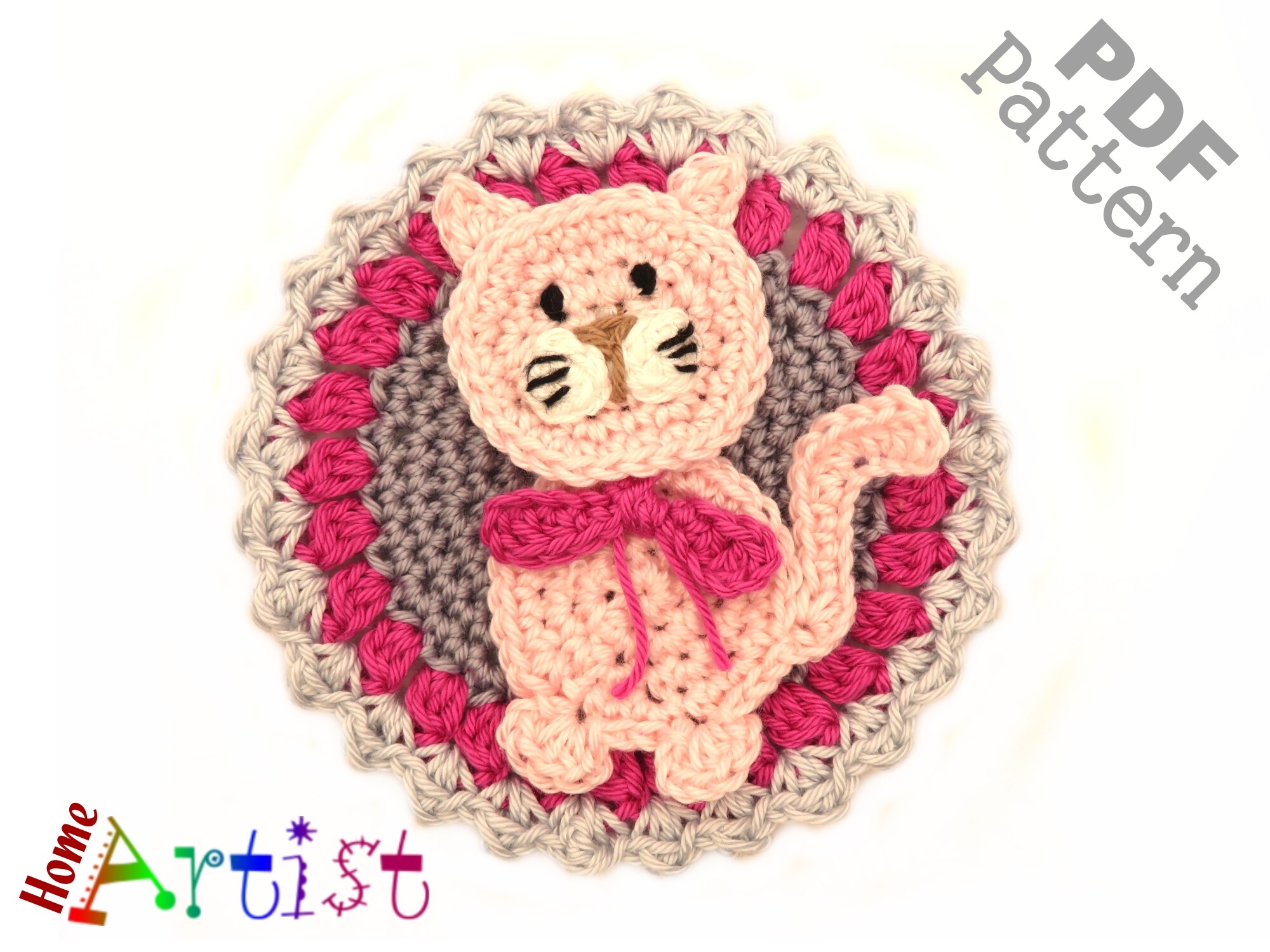 Kitty Crochet Patch
