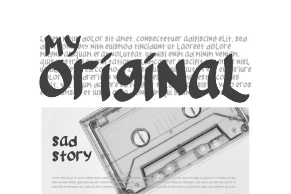 Lamobone Font PNG with transparent background - Preview 3