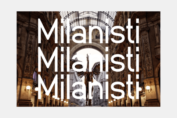 Milanisti Font PNG with transparent background - Preview 4