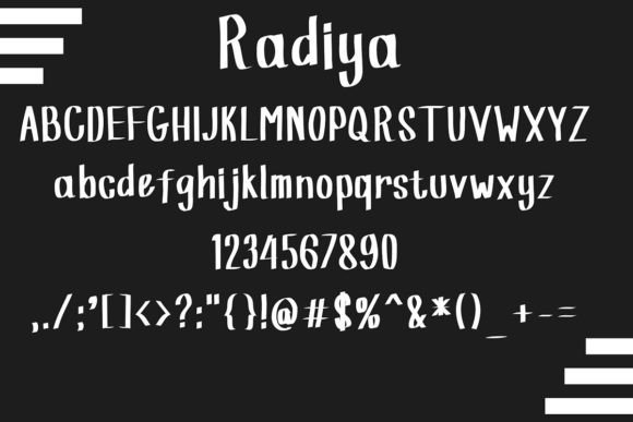 Radiya Font PNG with transparent background - Preview 4