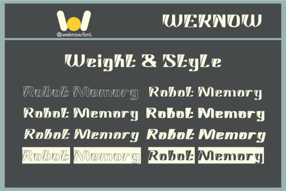 Robot Memory Font PNG with transparent background - Preview 6