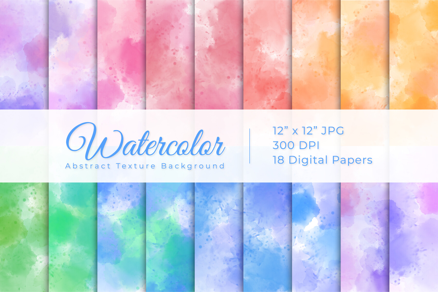 Watercolor Digital Paper Backgrounds Graphic by KhanStudio98 · Creative ...