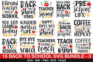 Back to School SVG Bundle Graphic by fokira · Creative Fabrica