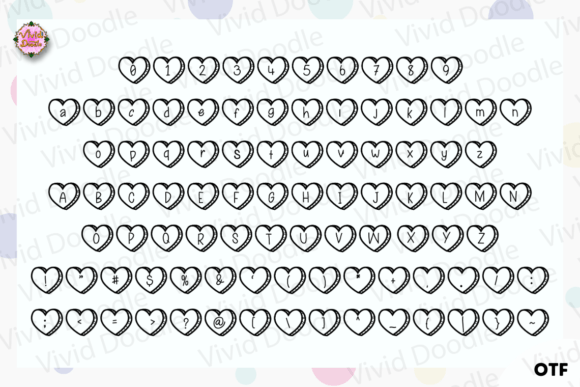 Block Heart Font - Preview 1