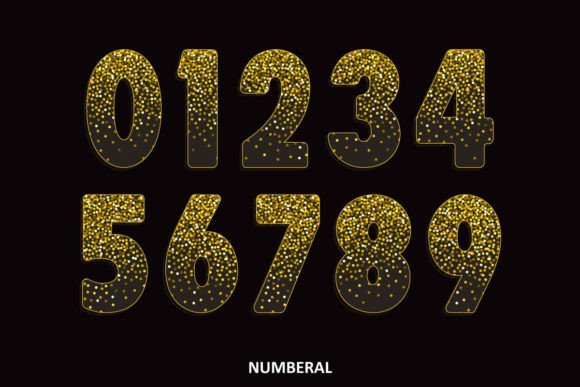 Confetti Gold Font - Preview 5