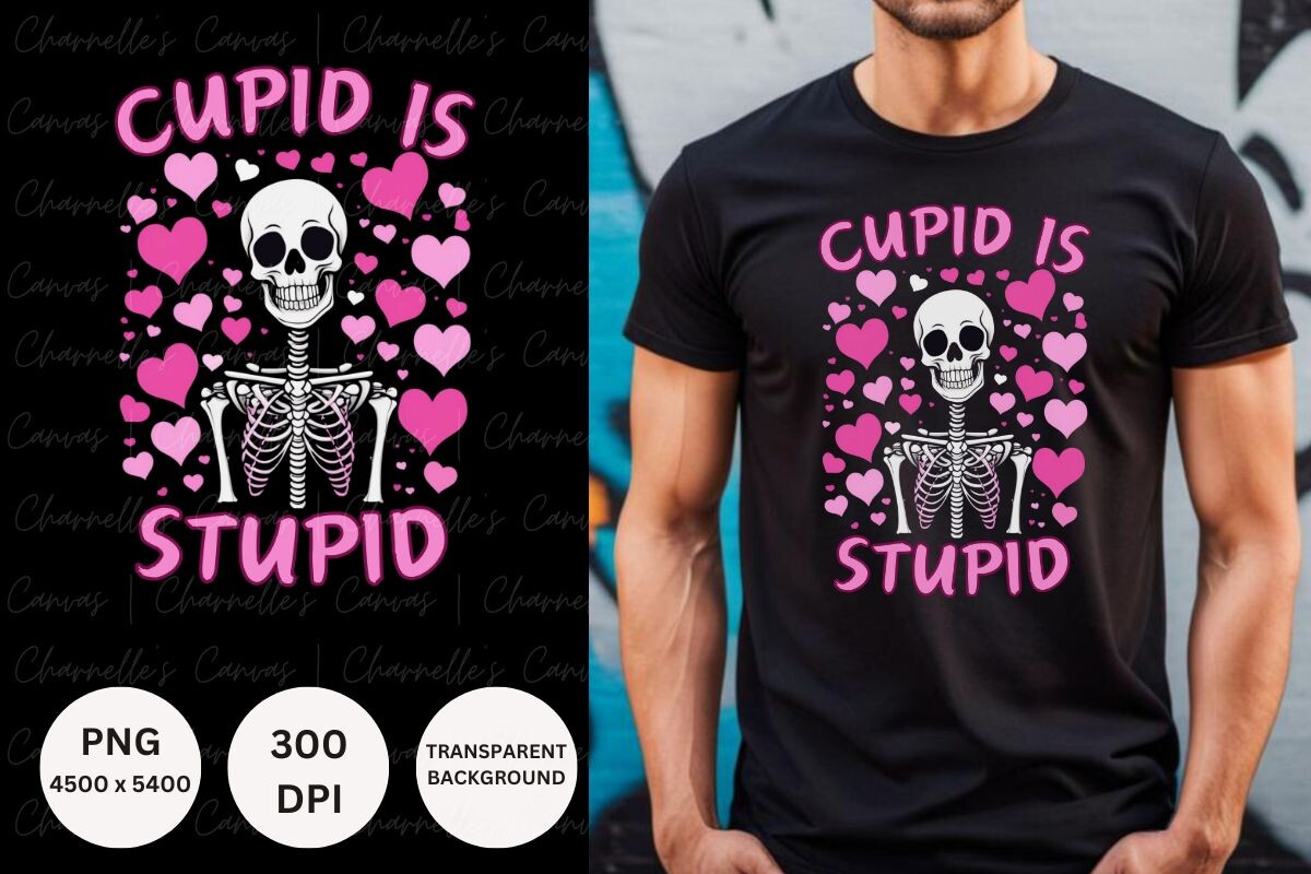 Cupid is Stupid Anti Valentines PNG Graphic by Charnelle's Canvas ...