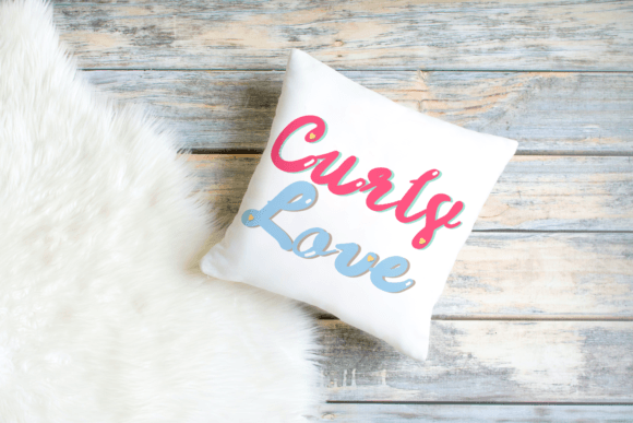 Curly Love Font PNG with transparent background - Preview 2
