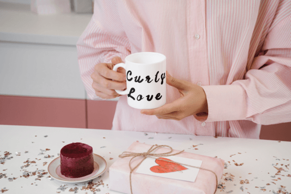 Curly Love Font PNG with transparent background - Preview 3