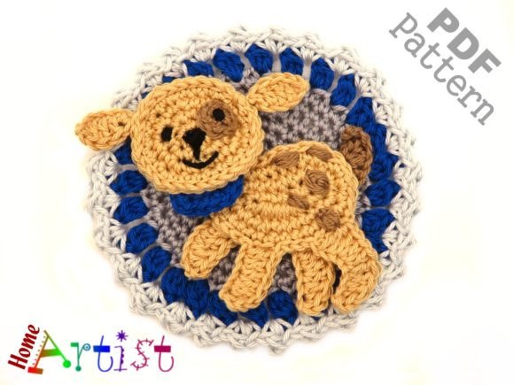 Dog Crochet Patch Pattern