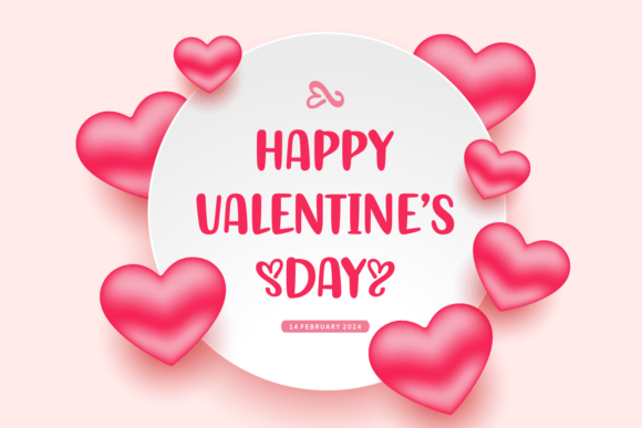 Duo Heart Font PNG with transparent background - Preview 1