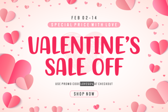 Duo Heart Font PNG with transparent background - Preview 4