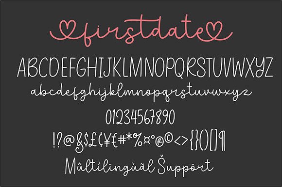 Firstdate Font - Preview 6