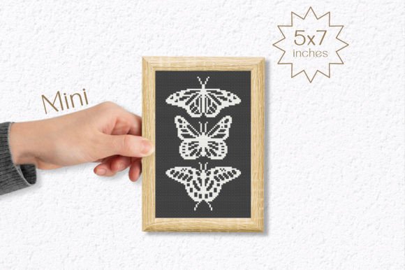 Modern Butterfly Cross Stitch Pattern