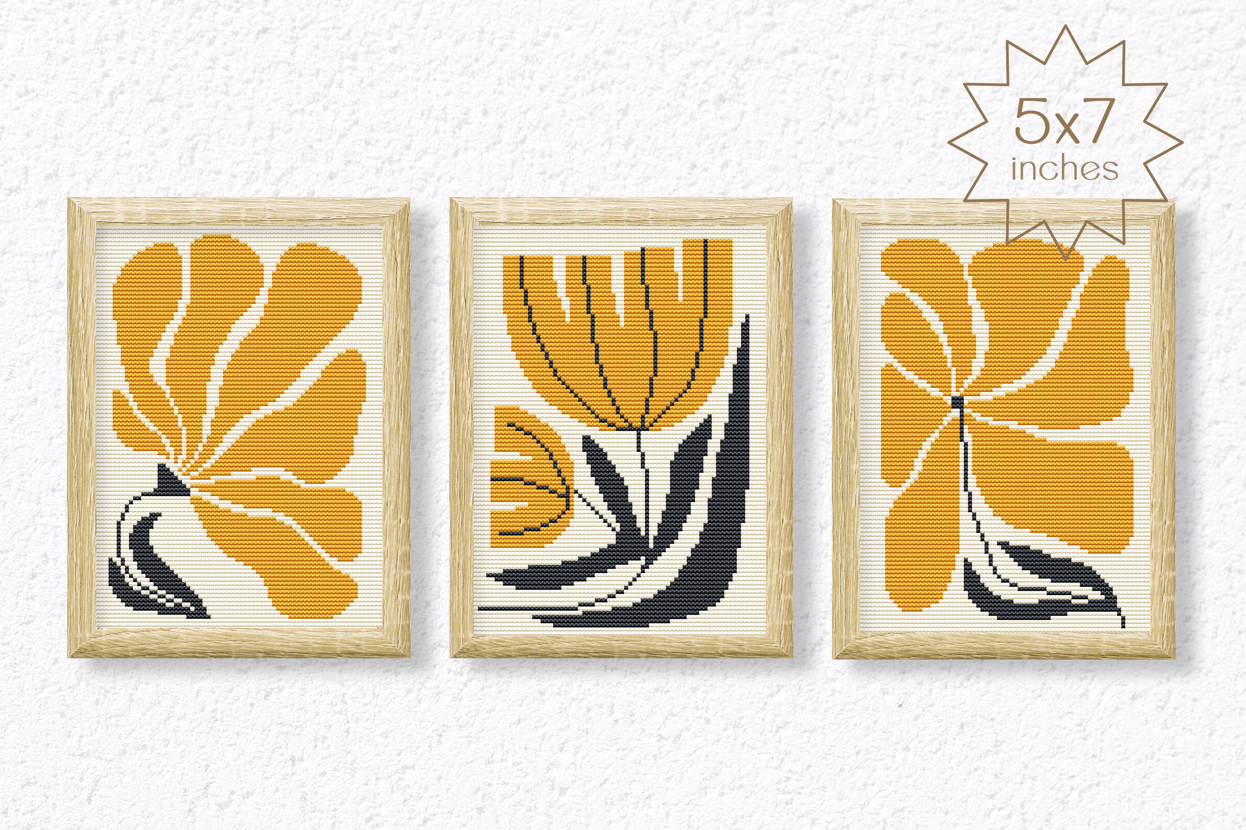 Modern Flowers Cross Stitch Patterns PDF