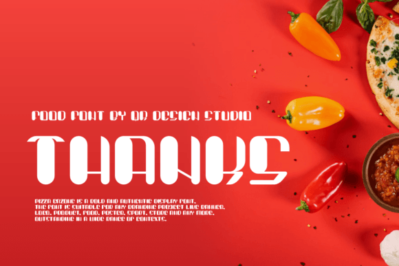 Pizza Gazone Font PNG with transparent background - Preview 5