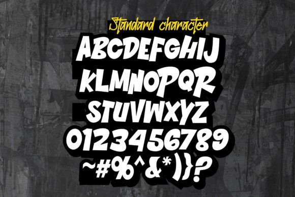 Rhinos Pero Font PNG with transparent background - Preview 2
