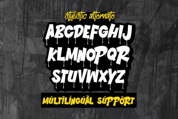 Rhinos Pero Font PNG with transparent background - Preview 3