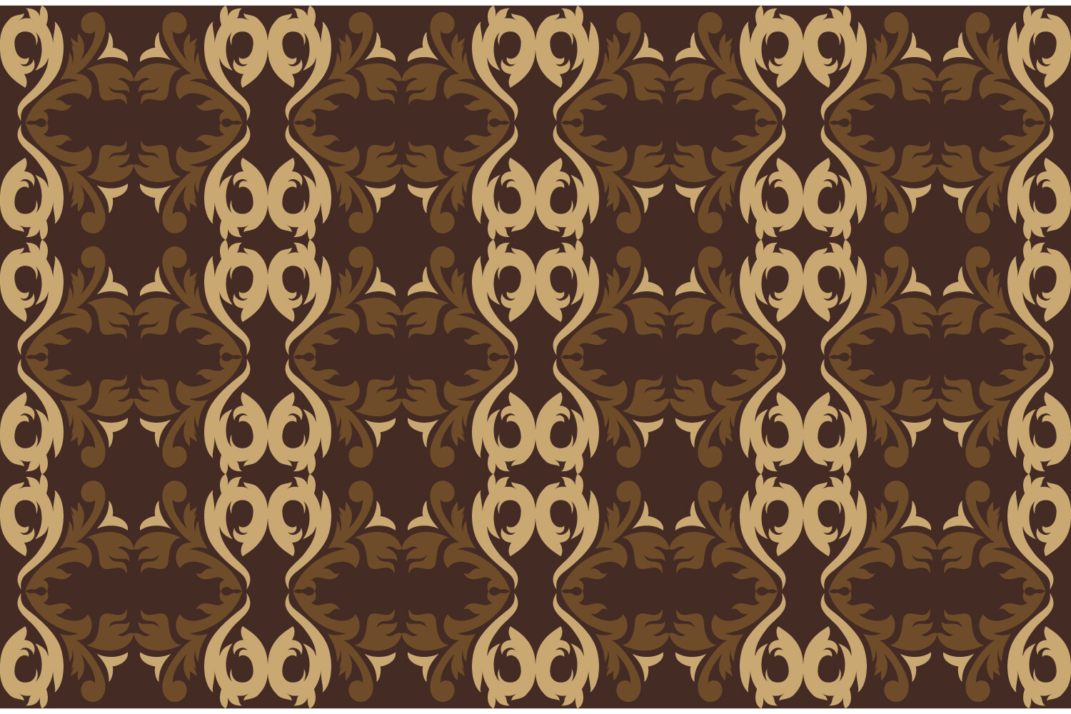 Brown Java Wood Crafting Pattern