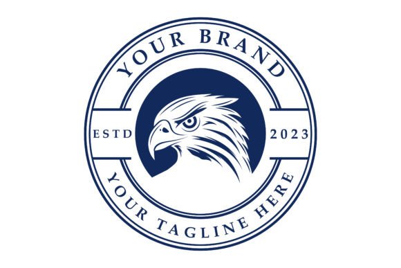 Creative and Luxury Falcon Logo Vector