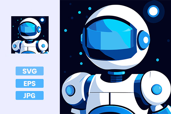 Robot Graphic by Designasd · Creative Fabrica