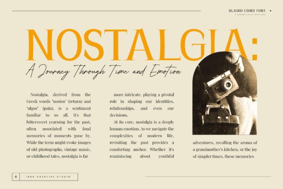Blaird Coiro Font - Preview 1