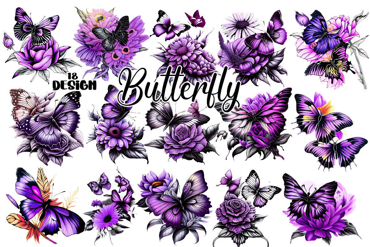 Butterfly Vintage Clipart Graphic by Vintage · Creative Fabrica