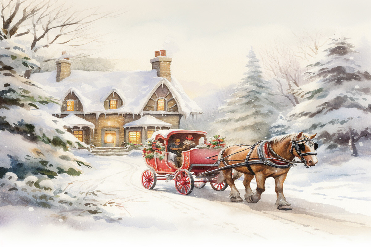 Christmas Scene Background