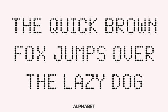 Digital Dotted Font - Preview 2