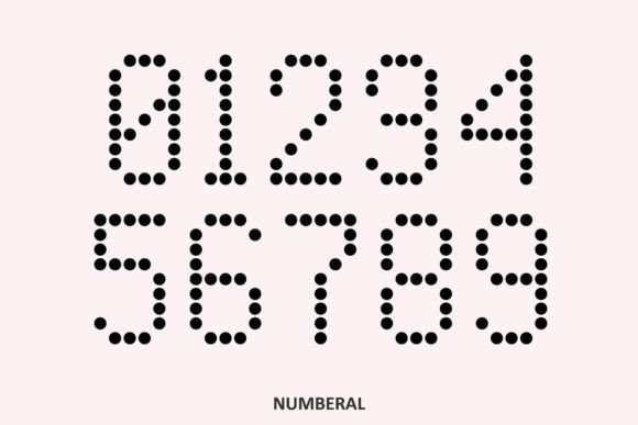 Digital Dotted Font - Preview 3
