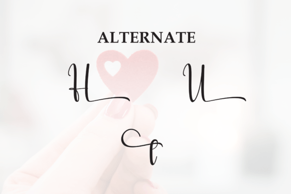 Heart Font - Preview 6