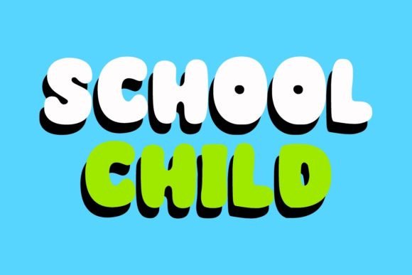 Kid Bomba Font PNG with transparent background - Preview 1